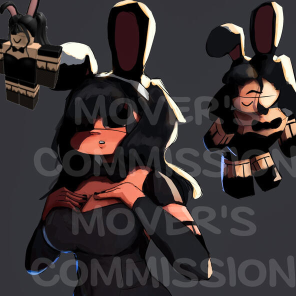 A commission for cring -thigh up-